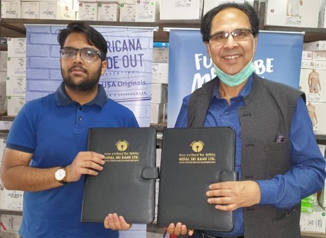 नेपाल एसबिआई बैंक र कम्फर्ट नेपाल ट्रेडर्सबीच सम्झौता