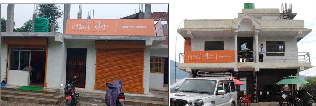 दोलखामा लक्ष्मी बैंकको दुईवटा एक्सटेन्सन काउन्टर संचालनमा