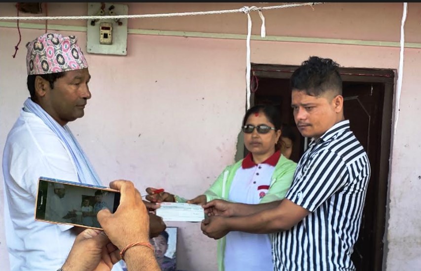 गुराँस लाइफ इन्स्योरेन्सद्धारा मृत्यु दाबी भुक्तानी रकम हस्तान्तरण