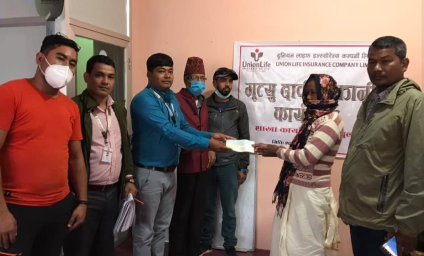 यूनियन लाइफ इन्स्योरेन्सद्वारा मृत्यु दाबी भुक्तानी