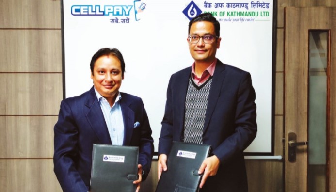 डिजिटल भुक्तानी सेवाको लागि बैंक अफ काठमाण्डू र सेलपे बीच सहकार्य