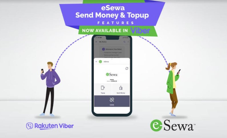 इसेवा र भाइबरबीच वित्तीय सेवा प्रदानको साझेदारी, भाइबरबाटै रकम पठाउन सकिने