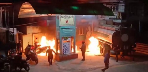 ललितपुरको ग्वार्खोस्थित पेट्रोल पम्पमा आगोलागी, करोडौंको बीमा रकम जोगियो