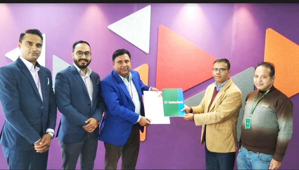 सानिमा बैंक र एनसेल आजियाटाबीच सम्झौता, ग्राहकलाई दुई प्याकेजको सुविधा