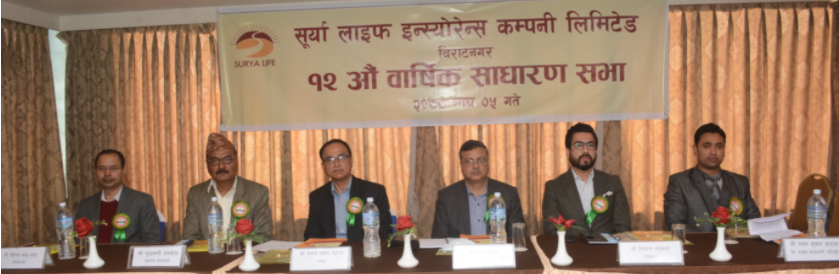 सूर्या लाइफको साधारण सभा सम्पन्न, १०.५२६% लाभांश पारित