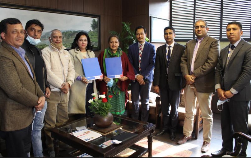 मेगा बैंक र नेपाल उद्यमशील महिला महासंघबीच सम्झौता