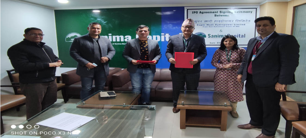 सुपर मादी हाइड्रोपावरले आइपीओ निष्काशन गर्ने, नियुक्त गर्यो विक्री प्रबन्धक