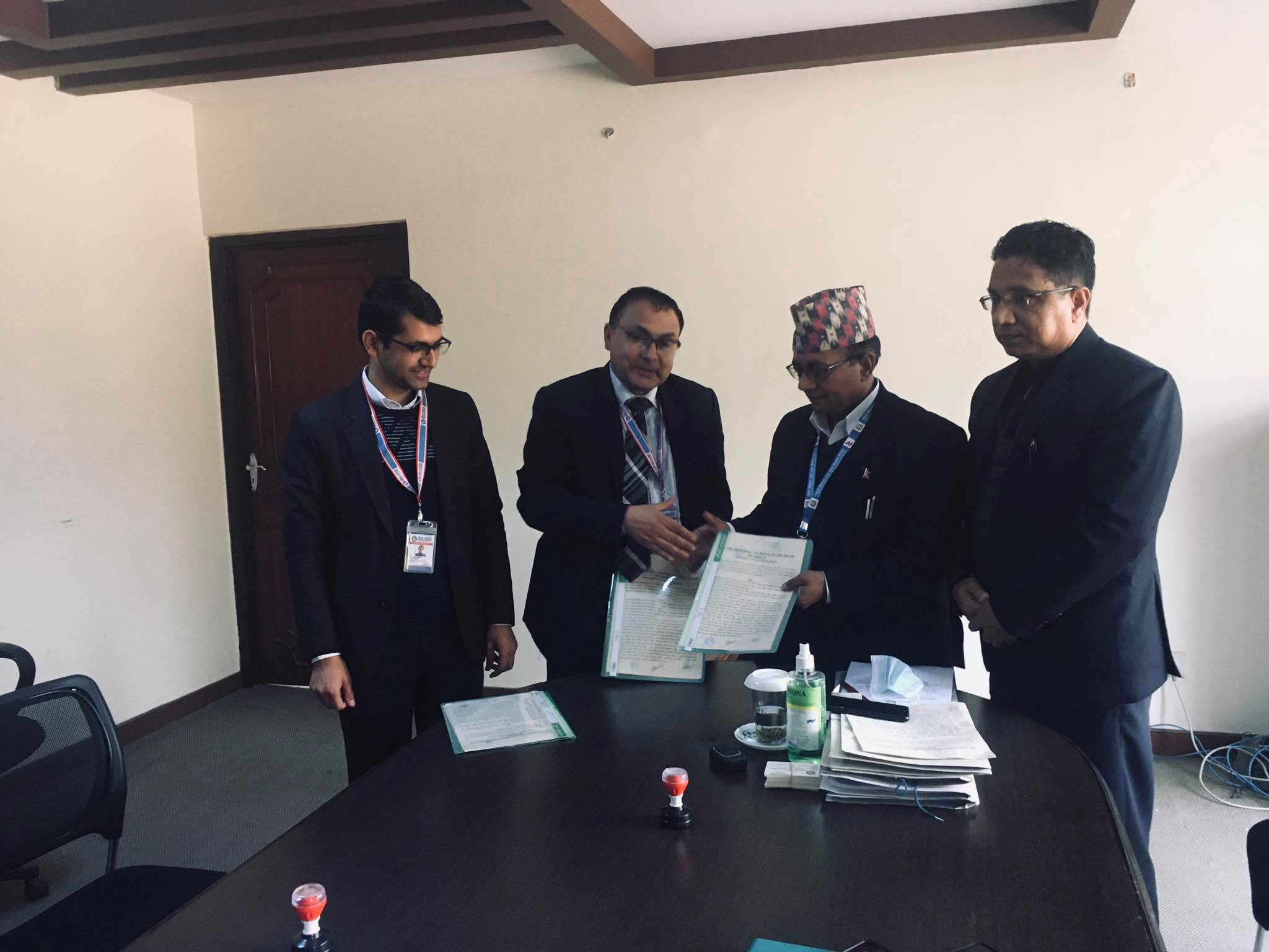 बीमा समितिको भवन निर्माणका लागि सहरी विकास भवन निर्माण विभागसँग सम्झौता