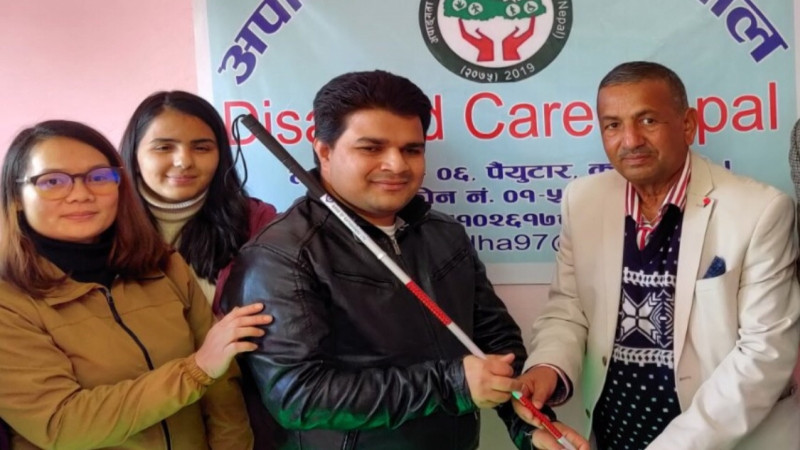 बैंक अफ काठमाण्डूद्धारा अपांगता संरक्षण नेपाललाई सहयोग