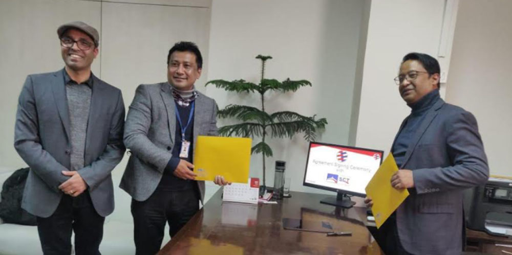 ग्लोबल आइएमई बैंक र एससीटीबीच सम्झौता