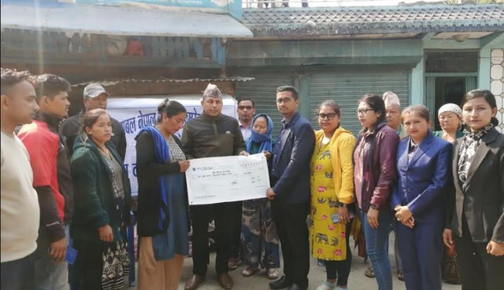 रिलायबल नेपाल लाइफद्धारा बीमा दाबी भुक्तानी