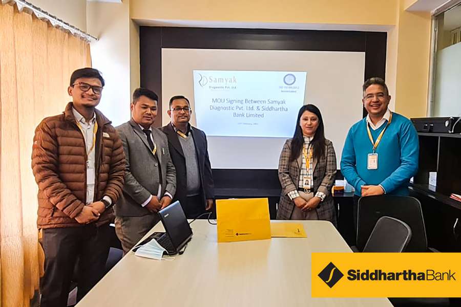 सिद्धार्थ बैंक र सम्यक डायग्नोस्टिकबीच सम्झौता