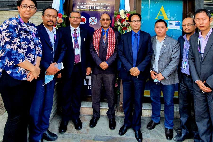दरबारमार्ग स्थित अन्नपूर्ण एटिएम लाउन्जमा नेपाल एसबिआई बैंकको सेवा विस्तार