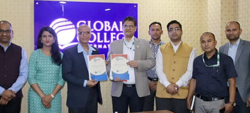 बैंकिङ फाइनान्स एण्ड इन्स्योरेन्स इन्स्टिच्युट र ग्लोबल कलेज इन्टरनेशनलबीच सम्झौता