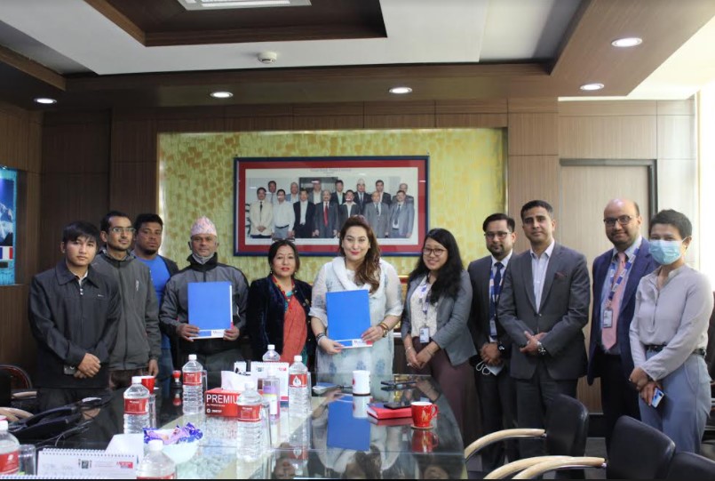 मेगा बैंक र भोटेवहाल तयारी पोशाक उत्पादन तथा बिक्रेता संघबीच सम्झौता