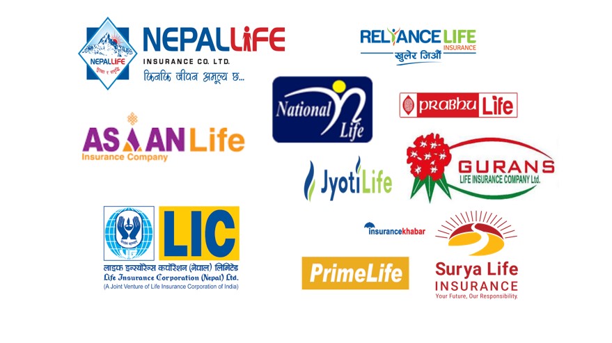नेप्सेमा कारोवार हुने १० जीवन बीमा कम्पनी मध्ये को तगडा ?
