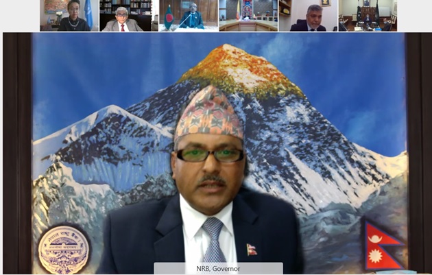 कोभिड १९ को दोस्रो लहर सँगै अर्थतन्त्र थप चुनौतीपुर्ण हुँदै : गभर्नर अधिकारी