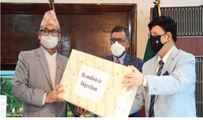 नेपाल बंगलादेशद्धारा आईएफआईसीको सहकार्यमा रेम्डेसिभिर सहयोग