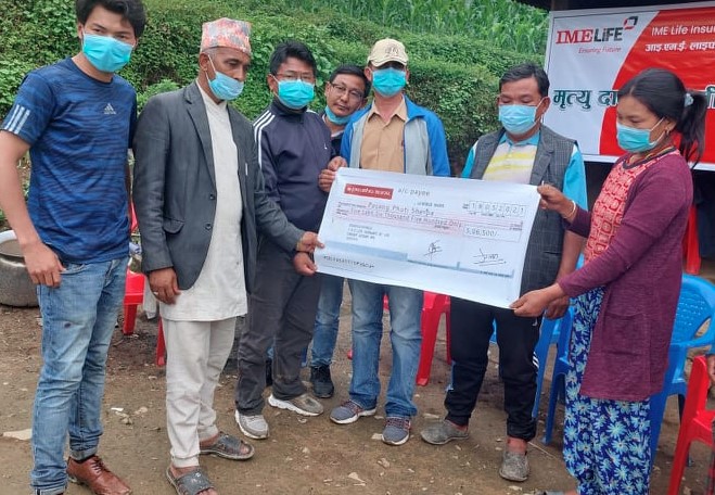 आइएमई लाइफ इन्स्योरेन्सद्धारा मृत्यु बीमा दाबी भुक्तानी