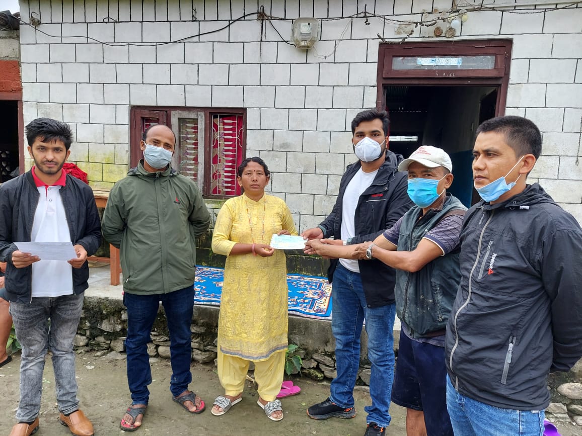 यूनियन लाइफद्वारा ५ लाख १८ हजार रुपैयाँ मृत्यु दाबी भुक्तानी