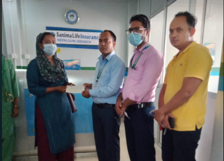 सानिमा लाइफद्धारा १५ लाख ६७ हजार रुपैयाँ मृत्यु दाबी भुक्तानी