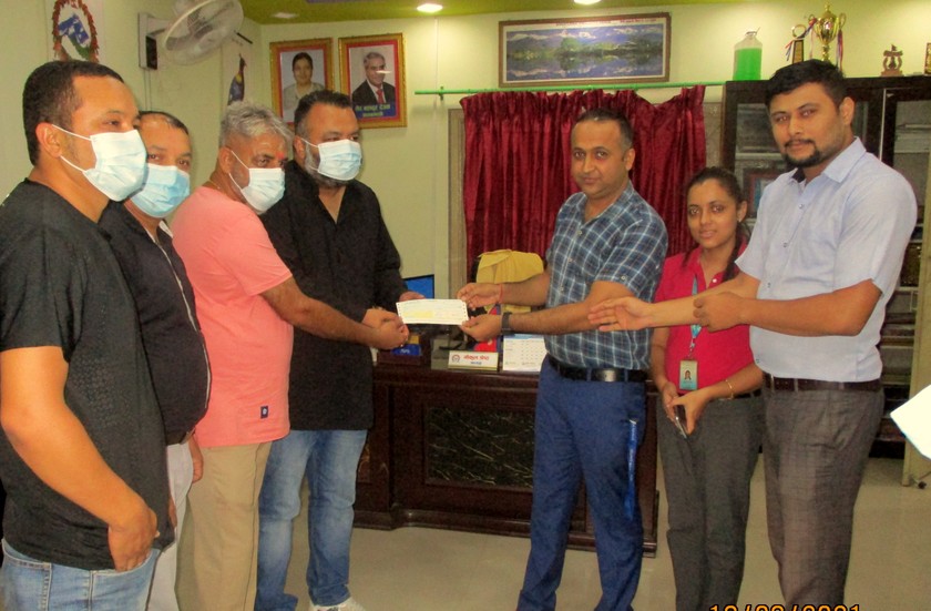 कुमारी बैंकद्धारा कोरोना महामारी नियन्त्रण कोषलाई सहयोग