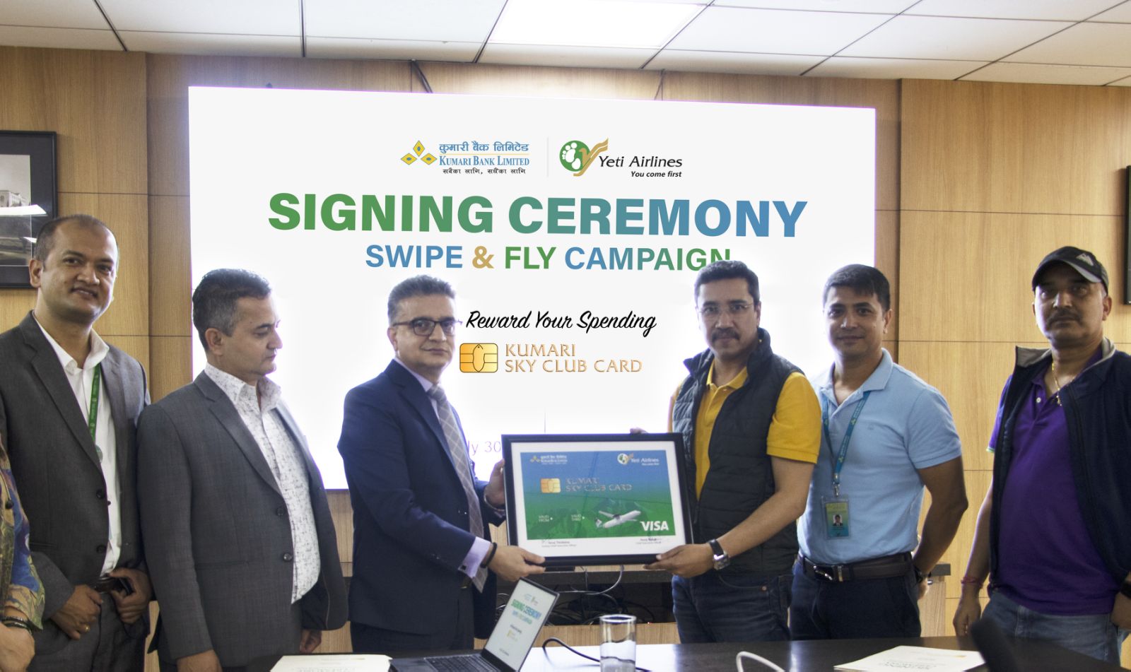 कुमारी बैंक र यती एअरलाइन्सबीच व्यवसायिक सहकार्य