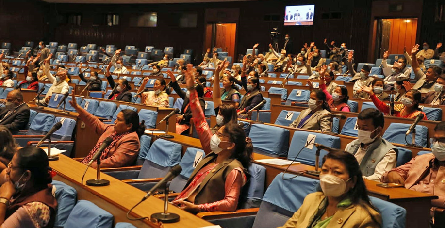 प्रतिनिधिसभाबाट विनियोजन विधेयक पारित