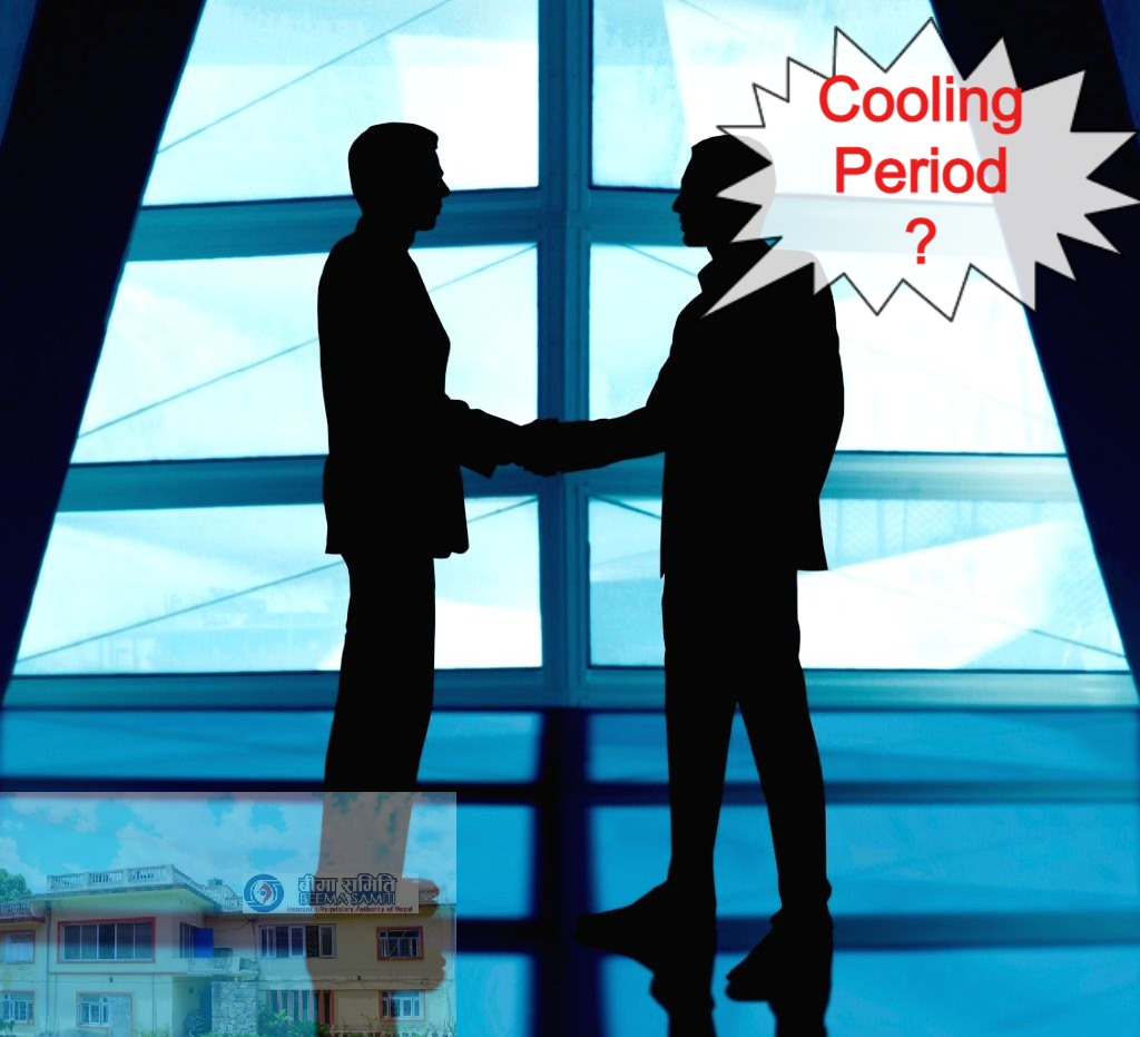 कानुनी छिद्र प्रयोग गरेर कुलिङ पिरियड छल्ने सिइओलाई बीमा समितिको साथ