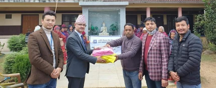 मातातिर्थ वृद्धाश्रमलाई ज्योति विकास बैंकको सहयोग