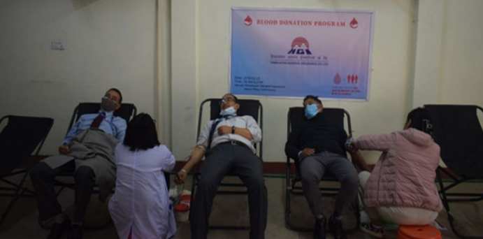 हिमालयन जनरलको रक्तदान कार्यक्रम सम्पन्न