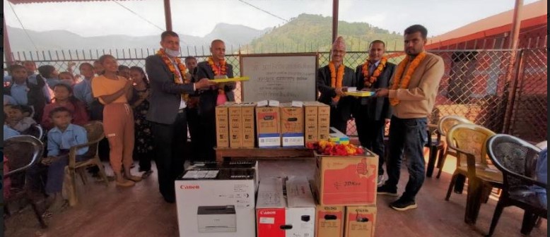 श्री प्रगतिशील माध्यमिक विद्यालयलाई ज्योति विकास बैंकको सहयोग