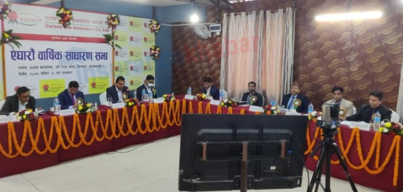 लाभांश पारित सहित गुराँस लाइफको ११औं वार्षिक साधारणसभा सम्पन्न