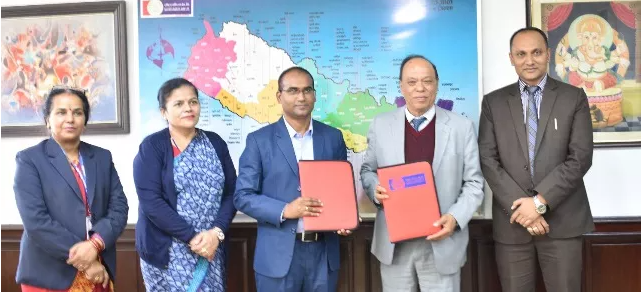 राष्ट्रिय वाणिज्य बैंक र नेपाल आयल निगमबीच सम्झौता