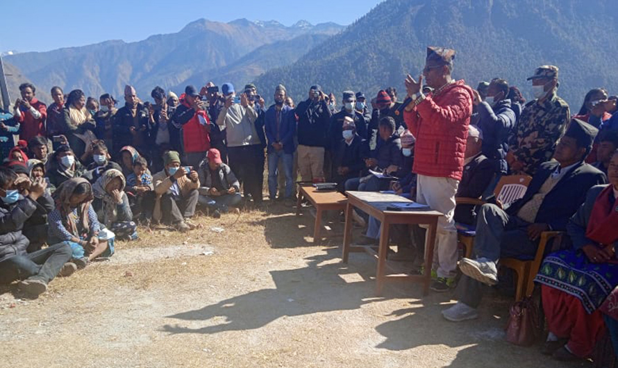 मुगुका आगलागी पीडितलाई चार लाखसम्म नगदै राहत दिने निर्णय