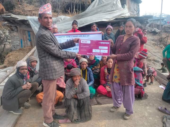 एशियन लाइफद्धारा मृत्यु दाबी भुक्तानी