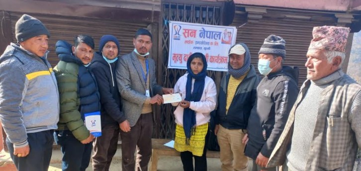 सन नेपाल लाइफद्धारा मृत्यु दावी भुक्तानी