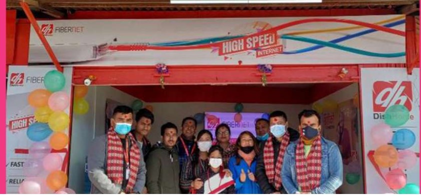 लोलङ हाईटमा डिशहोम फाईवर नेटको सह–वितरण सोरुम संचालन