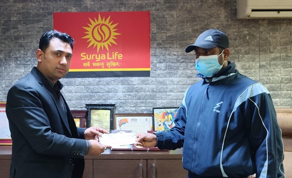 सूर्या लाइफद्वारा घातक रोग वापतको दावी रकम भुक्तानी