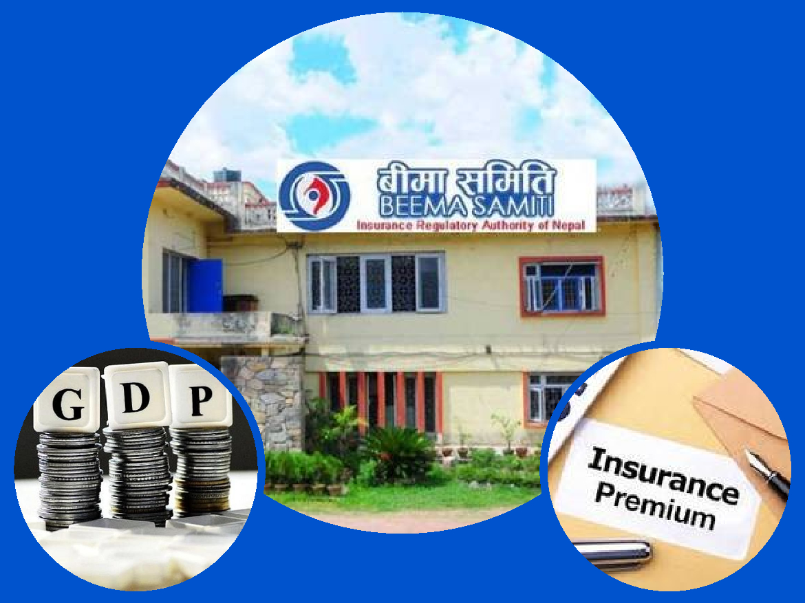 बीमा समिति कुल बीमा शुल्क आर्जन र जिडिपी विचको अनुपातलाई योगदान भनेर गलत प्रचार गर्दै