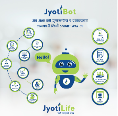 ज्योति लाइफको अनलाईन सेवा ‘ज्योतीबट’मा थपियो सुविधा