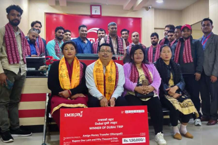 आइएमई पेको उत्सवको बहार दुवई घुम्ने उपहार योजनाको विजेता घोषणा