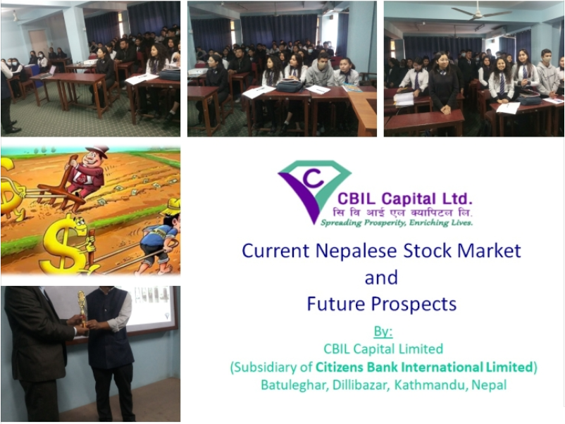 सि.बि.आई.एल. क्यापिटलद्वारा एभरेष्ट कलेजका विद्यार्थीलाई लगानी जागरुकता तालिम प्रदान