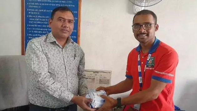 मेगा बैंकद्धारा सामाजिक उत्तरदायित्व अन्तर्गत नेपाल प्रहरीलाई सहयोग