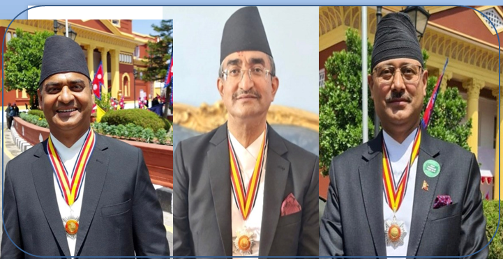 राष्ट्रपति भण्डारीद्वारा बीमा क्षेत्रका ६ जना बिभुषित