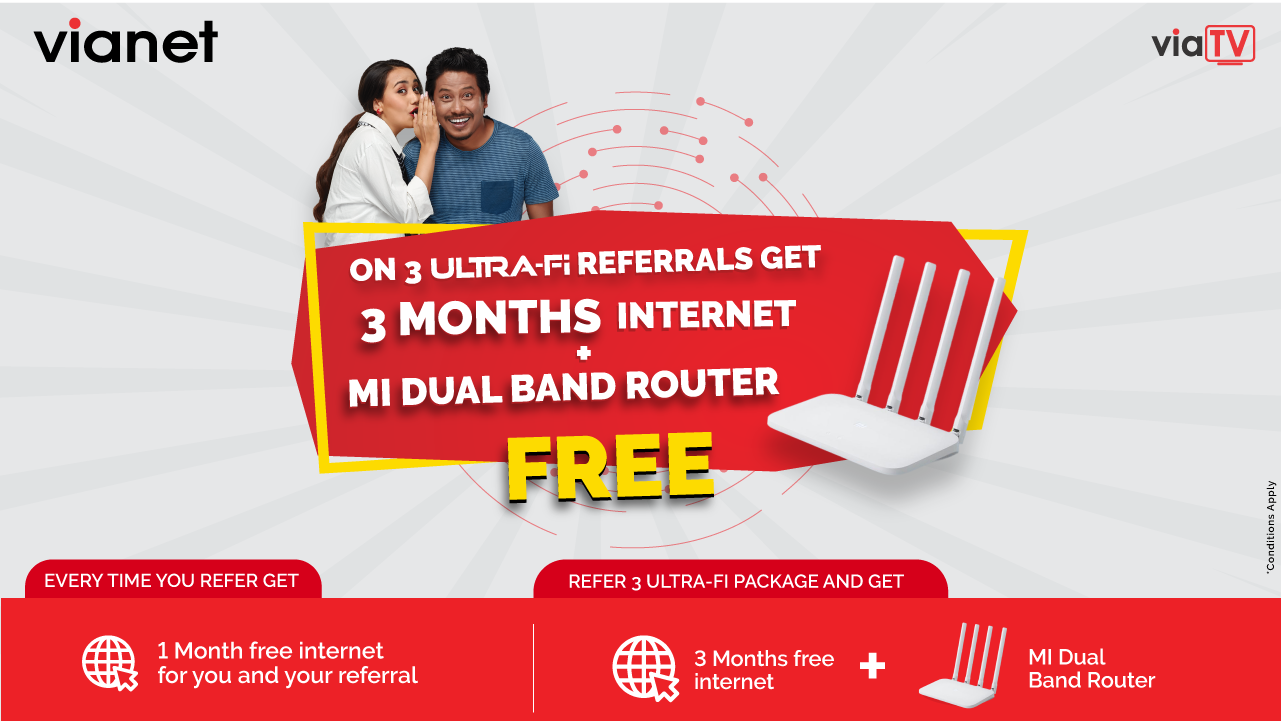 भायानेटले ल्यायो रिफरल योजना, तीन महिनासम्म इन्टरनेट र राउटर फ्रीमा