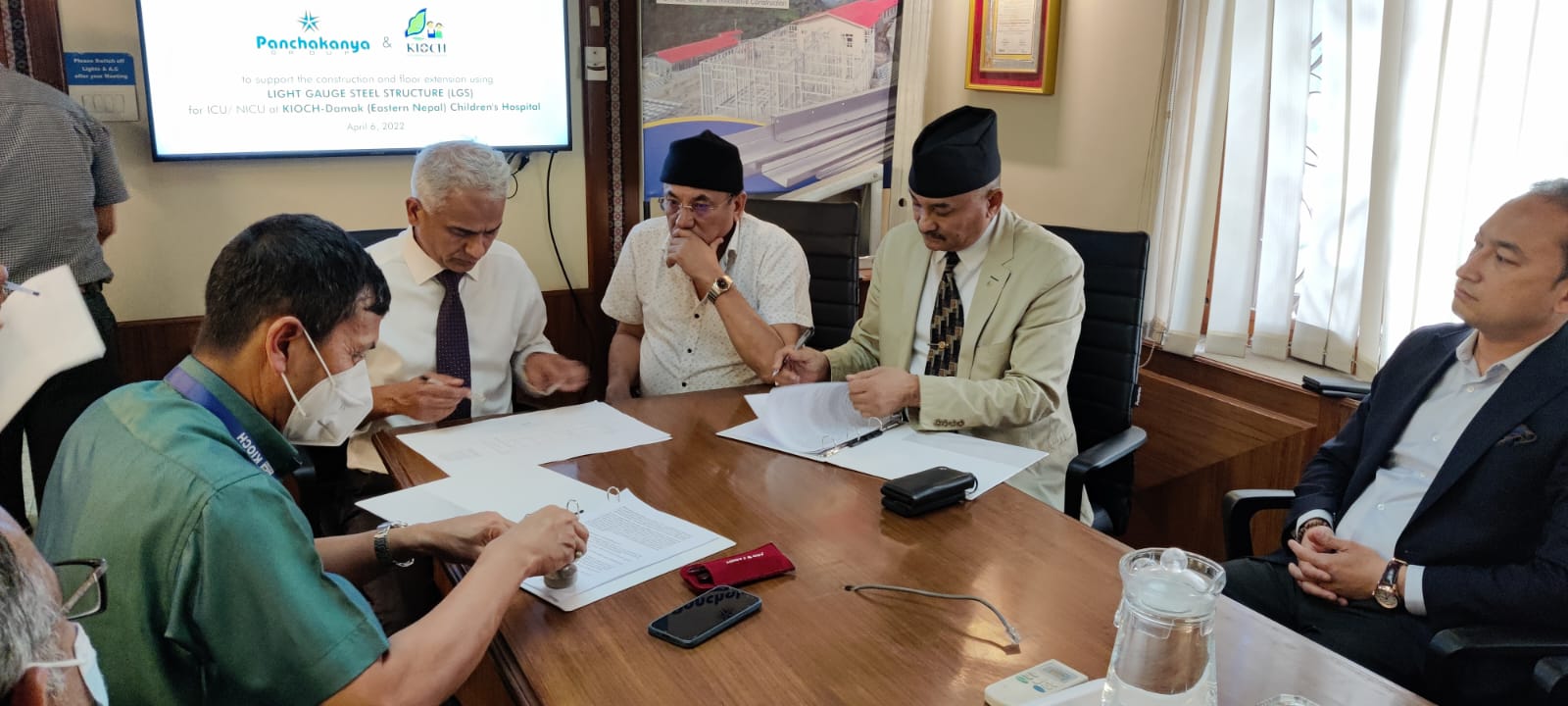 पञ्चकन्य ग्रुपद्धारा बाल अस्पतालको भवन निर्माणमा सहयोग