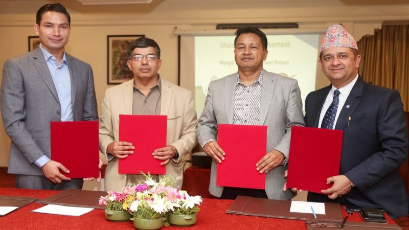 एचआईडीसीएलले म्याग्दी खोला जलविद्युत् आयोजनामा २०% स्वपूँजी लगानी गर्ने