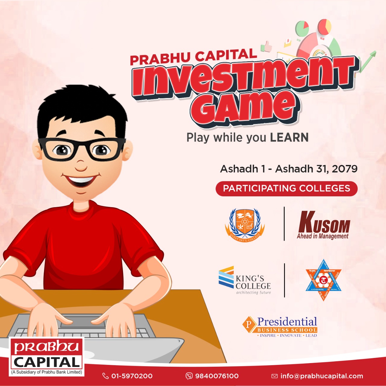 प्रभु क्यापिटलले “प्रभु क्यापिटल इन्भेष्टमेन्ट गेम –२०२२” सञ्चालन गर्दै