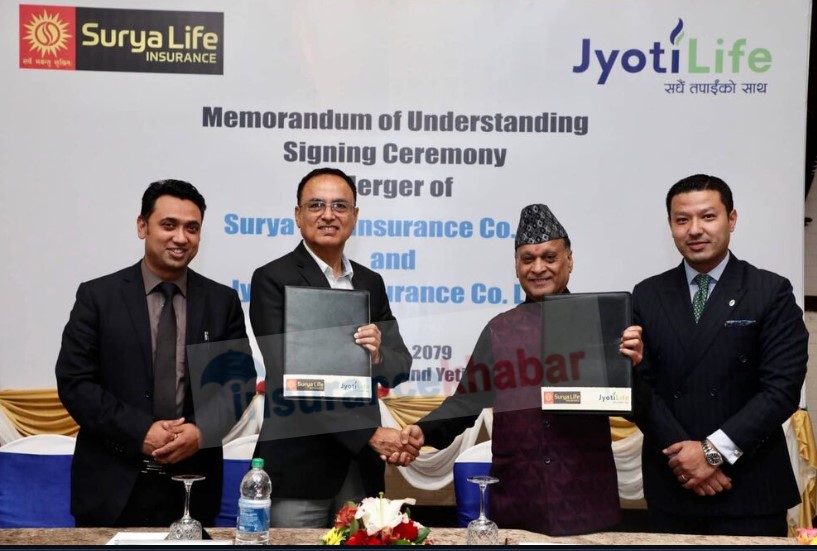 सूर्या र ज्योति लाइफका अध्यक्षले गरे मर्जरको सहमतिपत्रमा हस्ताक्षर, मर्जर पछि यस्तो बन्नेछ कम्पनी